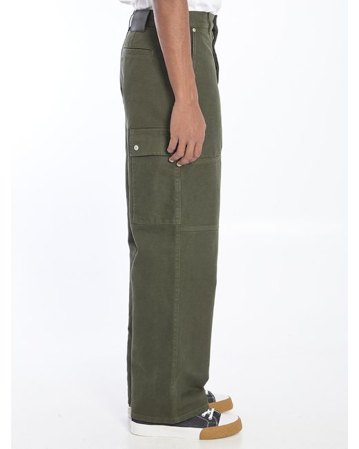 Loewe Green Straight-Leg Cargo Pants for men