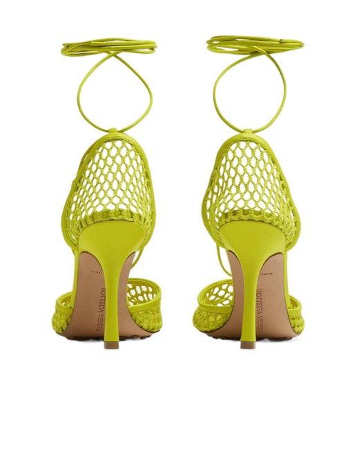 Bottega Veneta Yellow Stretch Sandals