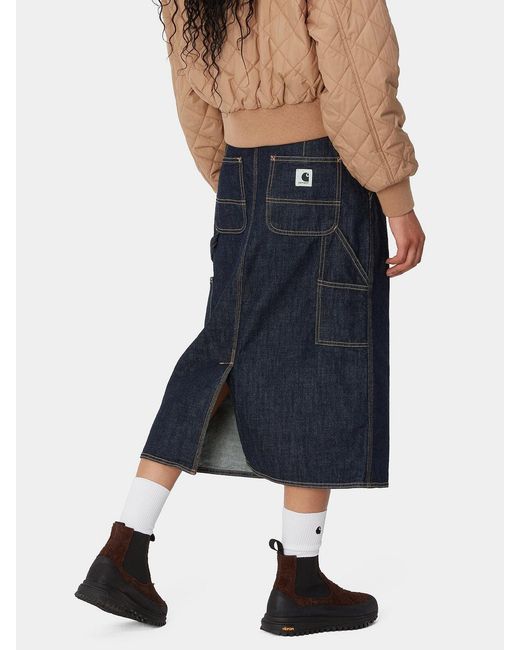 Carhartt Blue W' Single Knee Denim Skirt