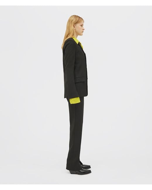 Bottega Veneta Black Single-Breasted Blazer