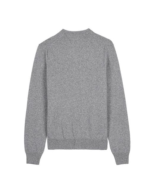 Comme des Garçons Gray Long-Sleeve Cardigan for men