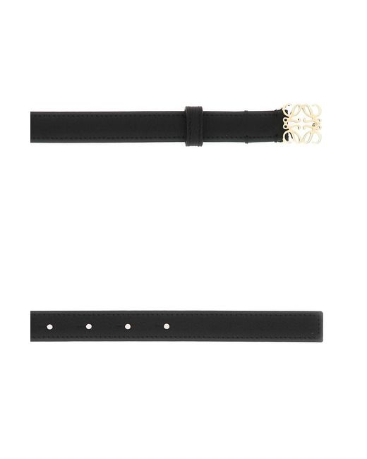 Loewe White Anagram Buckled Belt