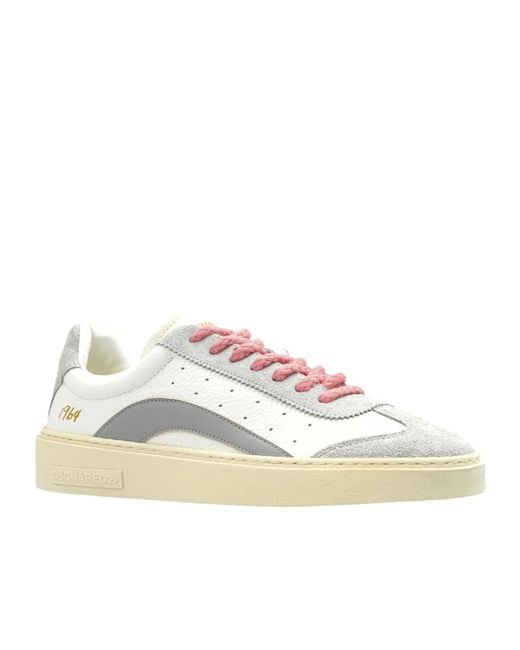 DSquared² White Rider Lace-Up Sports Shoes