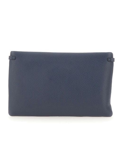 Gianni Chiarini Blue Hermy Clutch