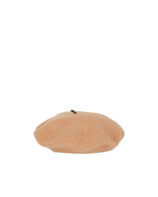 Brunello Cucinelli Natural Solid-Color Beret