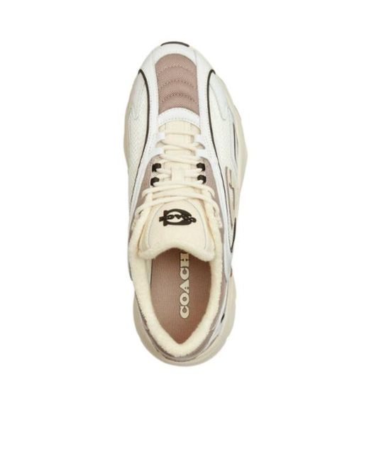 COACH White Logo-Detail Sneakers for men