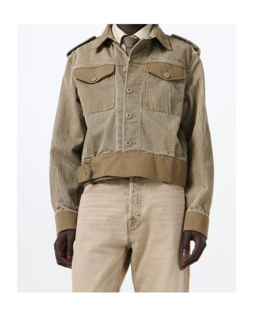 Our Legacy Green Epaulet Belted Jacket for men