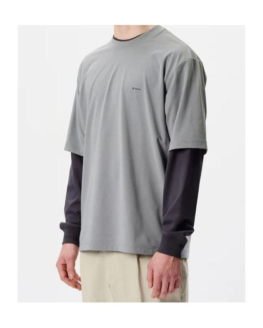 Goldwin Gray Graphic T-Shirt for men