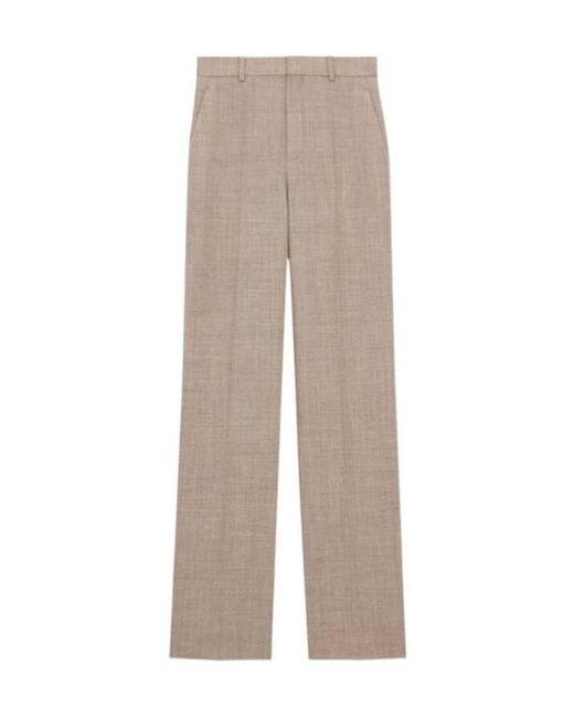 Saint Laurent Gray High-Rise Pants for men