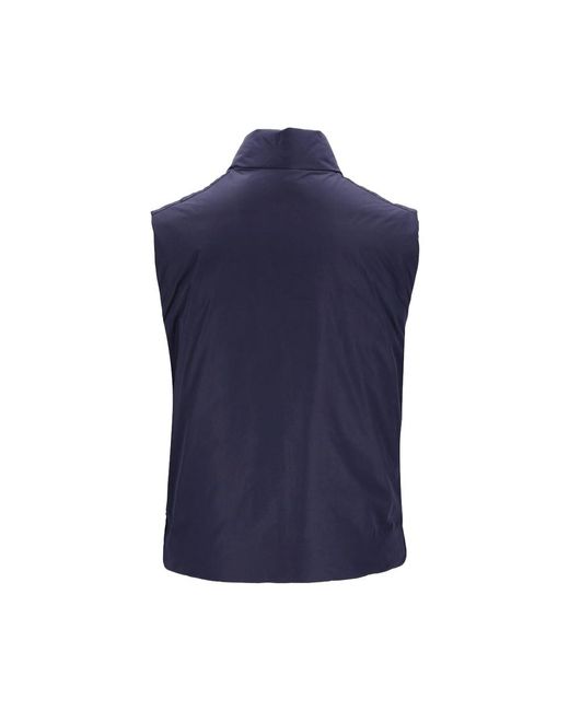 Moncler Blue Stand Collar Vest for men