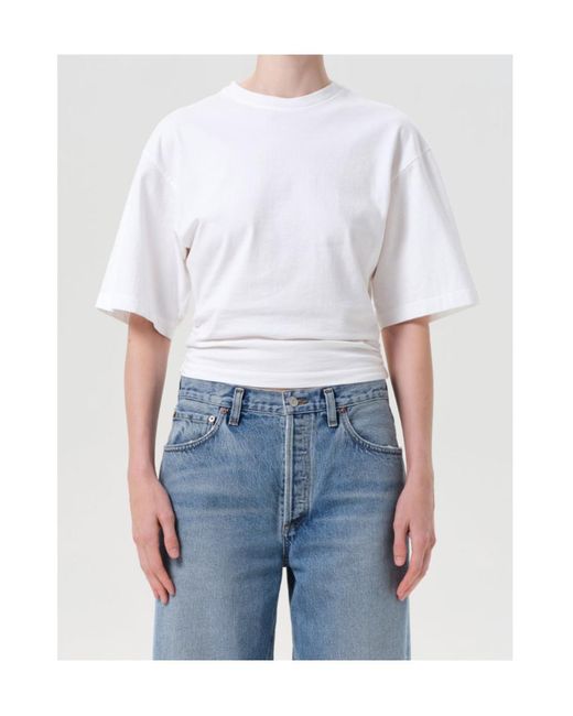 Agolde White Shari Tee