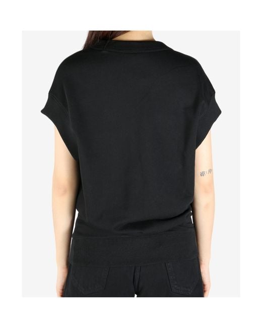 Dries Van Noten Black Embellished Sleeveless Ribbed Top