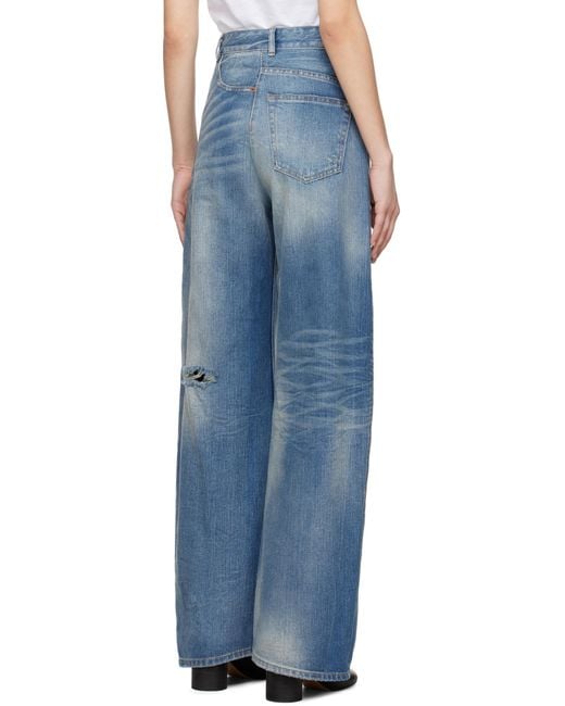 MM6 by Maison Martin Margiela Twist Distressed Wide Leg