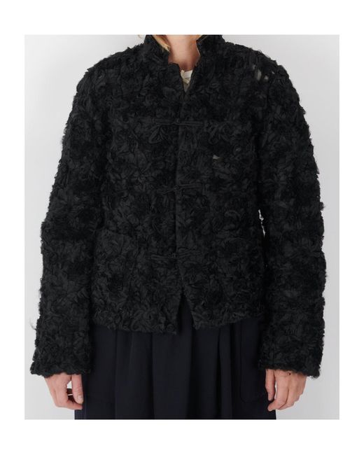 Comme des Garçons Black Long-Sleeved Casual Jacket