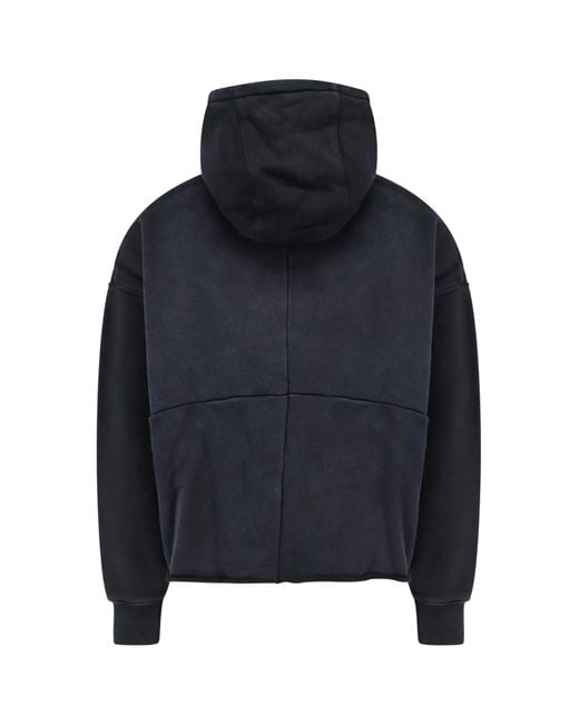 Purple Brand Blue Shadow Wordmark Hoodie for men