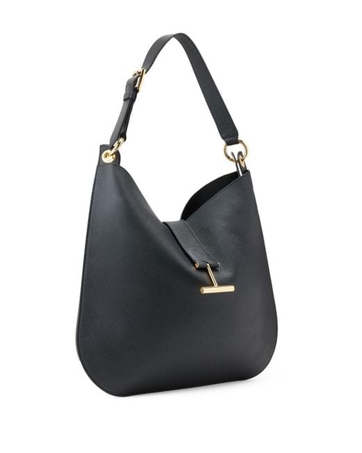 Tom Ford Black Iconic T-Shaped Shoulder Bag