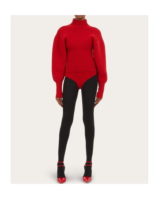 Ferragamo Red Knitted Shorts
