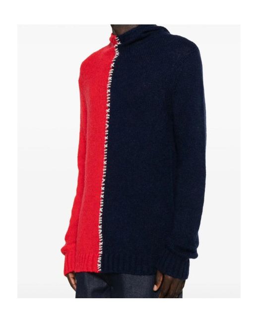 charlesjeffreyloverboy Red Charles Jeffrey Loverboy Roll-Neck Hooded Jumper for men