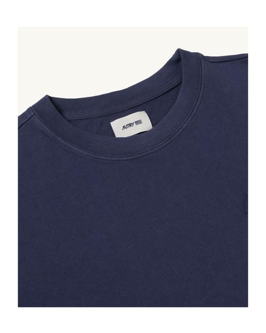 Autry Blue Tonal Logo T-Shirt for men