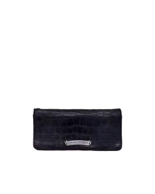 Chrome Hearts Blue Flip Wallet for men