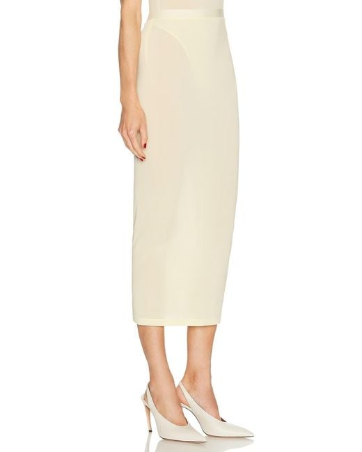 Wardrobe NYC Natural Sheer Skirt