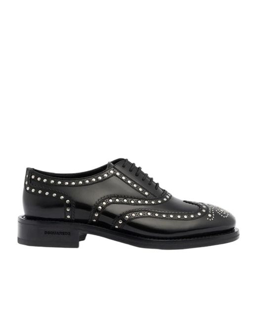 DSquared² Black Classic Evening Oxford Shoes for men