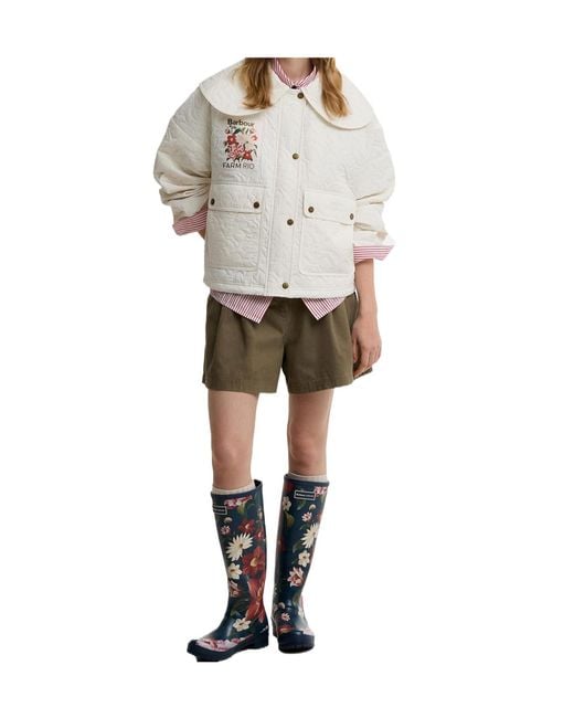 Barbour White Farm Rio Lotus Quilted Jacket