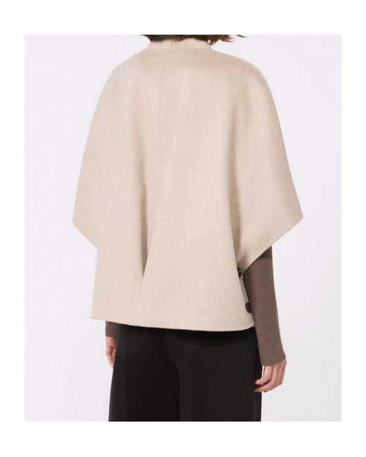 Max Mara Natural Lightweight Cashmere Cape