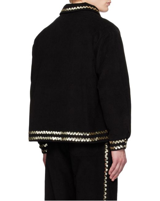 Bode Black Jacket for men