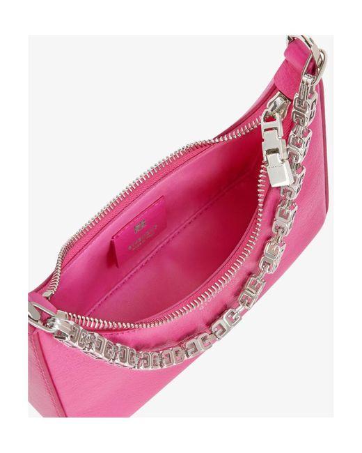 Givenchy Pink Mini Moon Cut-Out Crossbody Bag