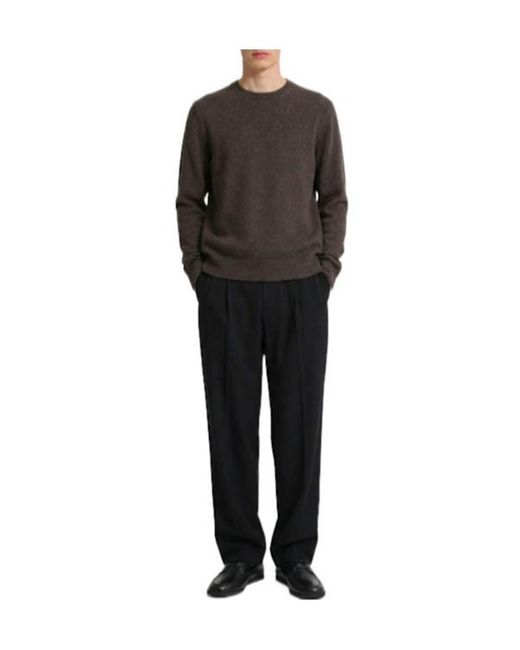 The Row Brown Cashmere Crewneck Sweater for men