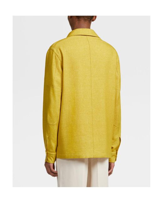 Zegna Yellow Undershirt Coat for men