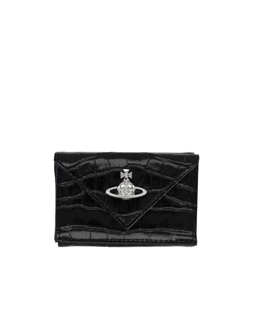 Vivienne Westwood Black Envelope Billfold Wallet