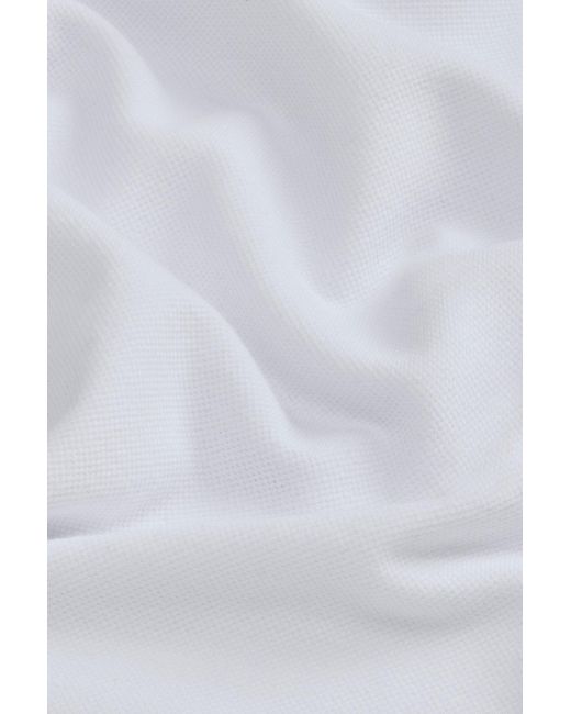 Woolrich White Pique Polo Shirt for men