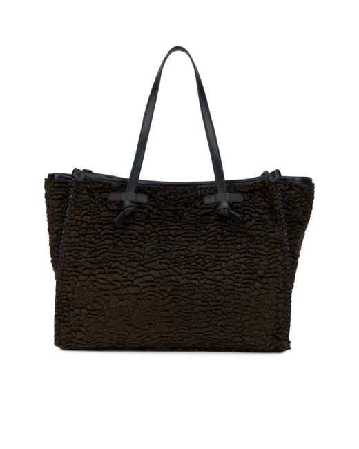 Gianni Chiarini Black Double-Handle Tote Bag
