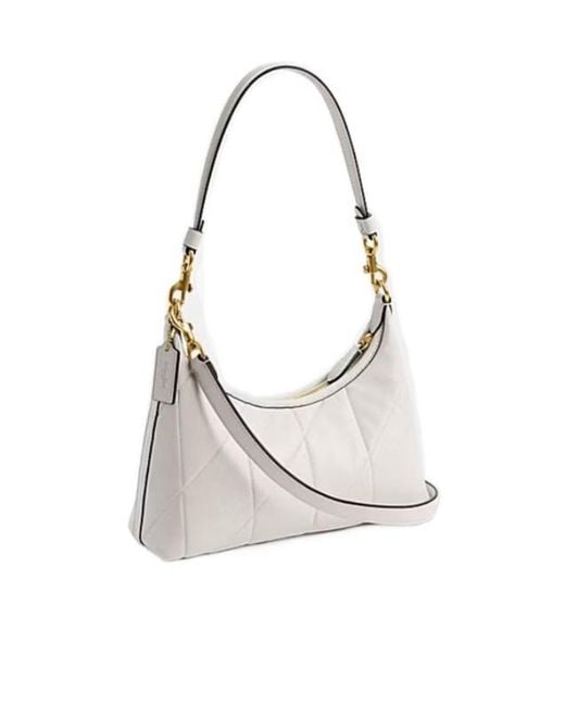 COACH White Juliet Shoulder Bag 25 With Quilting