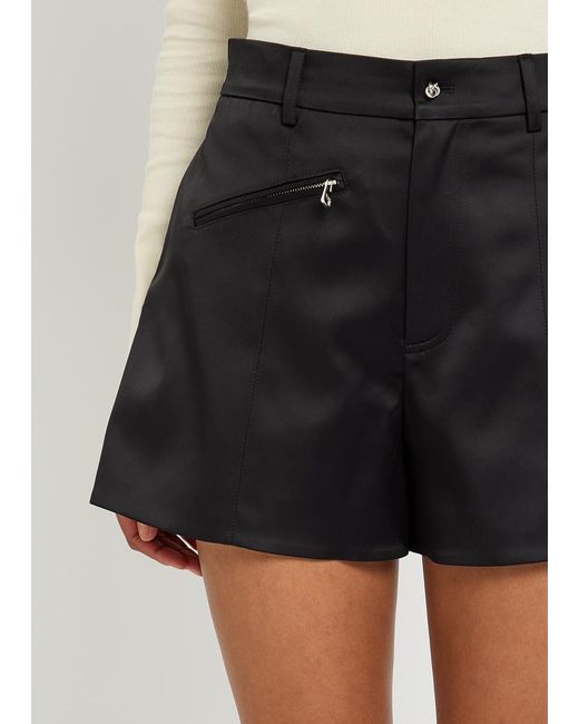J.W. Anderson Black Tailored Satin Shorts