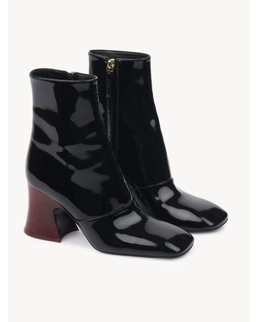 Chloé Black Janis Heeled Ankle Boot