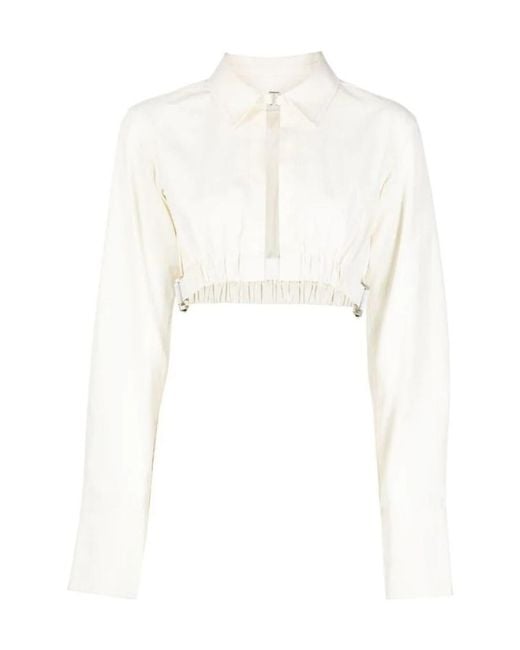 Dion Lee White Lapel Shirt