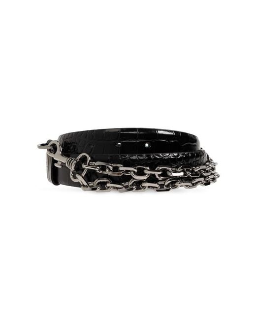 The Attico White Belt With A Buckle