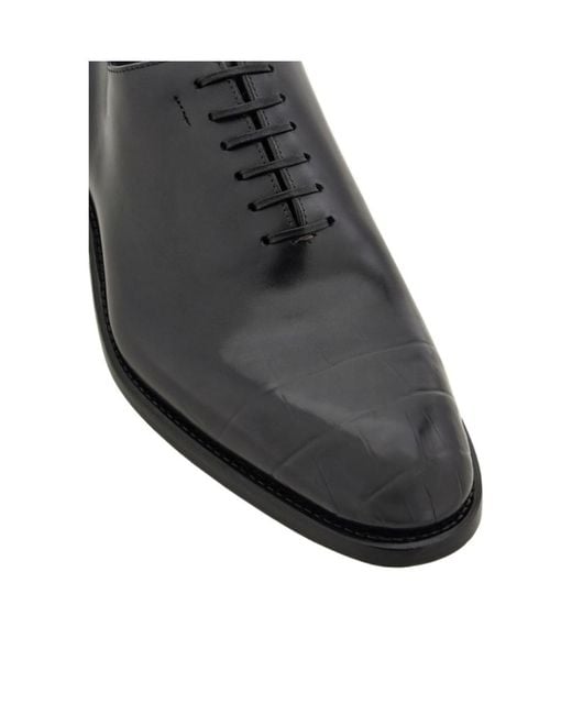 Ferragamo Black Oxford Tramezza Shoe for men