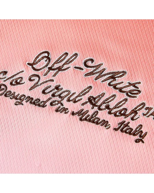 Off-White c/o Virgil Abloh Pink Logo T-Shirt