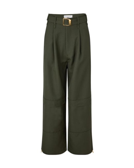 AMI Green Ami Trousers Ld52