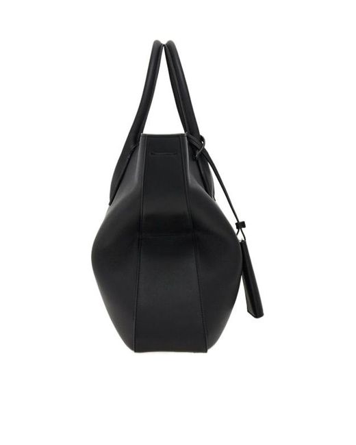 Ferragamo Black Monogram Structured Leather Tote Bag for men