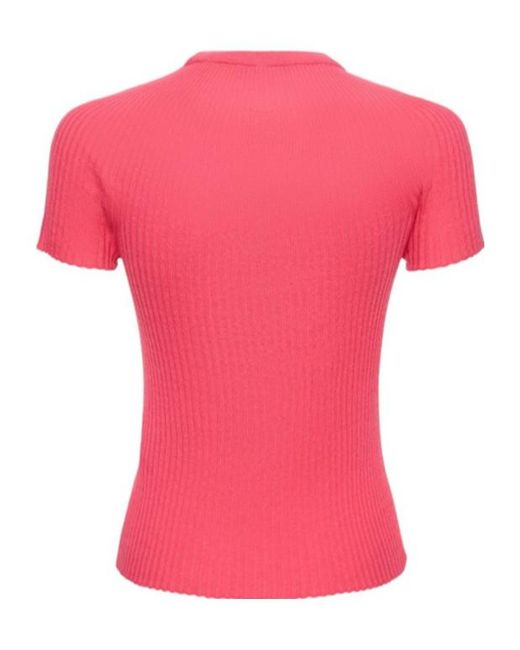 Balmain Pink Short-Sleeved Sweater