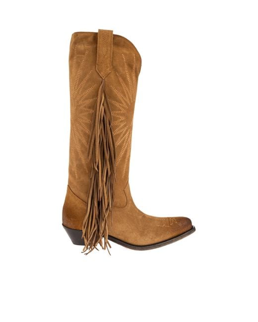 Golden Goose Deluxe Brand Brown Wish Star Heeled Boots
