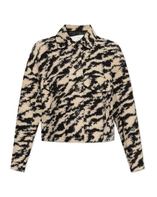 Isabel Marant Black Isabel Marant Étoile Ferida Printed Jacket