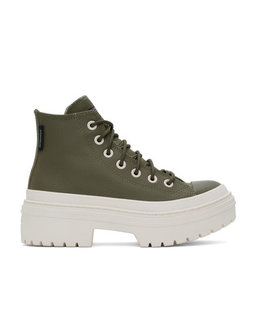 Converse Green Chuck Taylor All Star Lugged Heel Platform Waterproof Sneakers