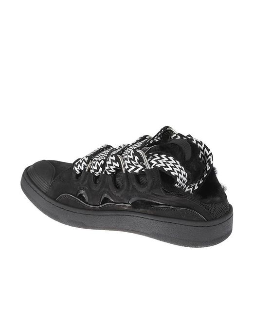 Lanvin Black Logo Casual Shoes for men
