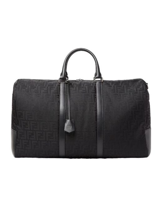 Fendi Black Ff Large Travel Bag for men